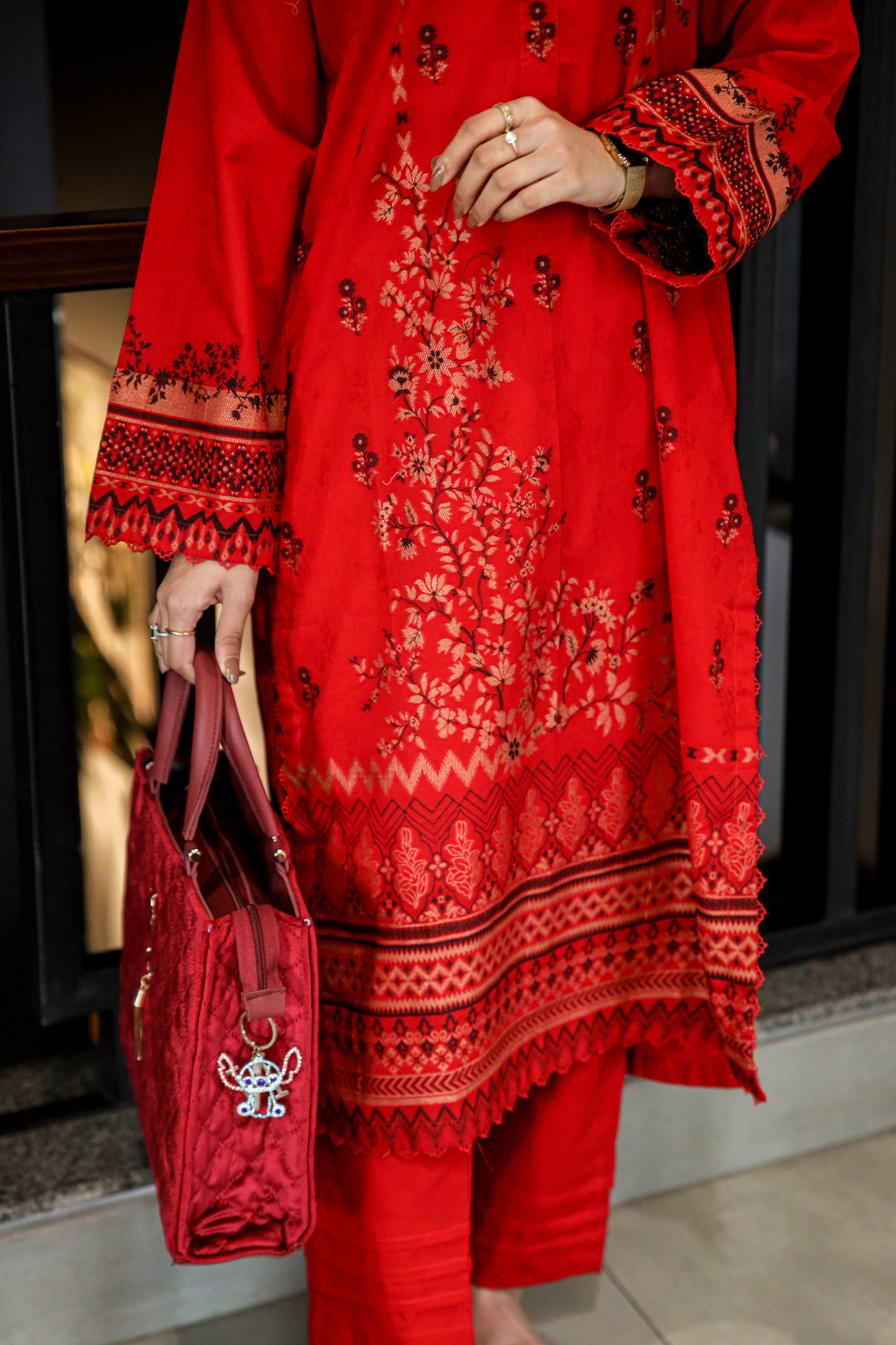 Brosha Lawn with Fancy Organza Dupatta