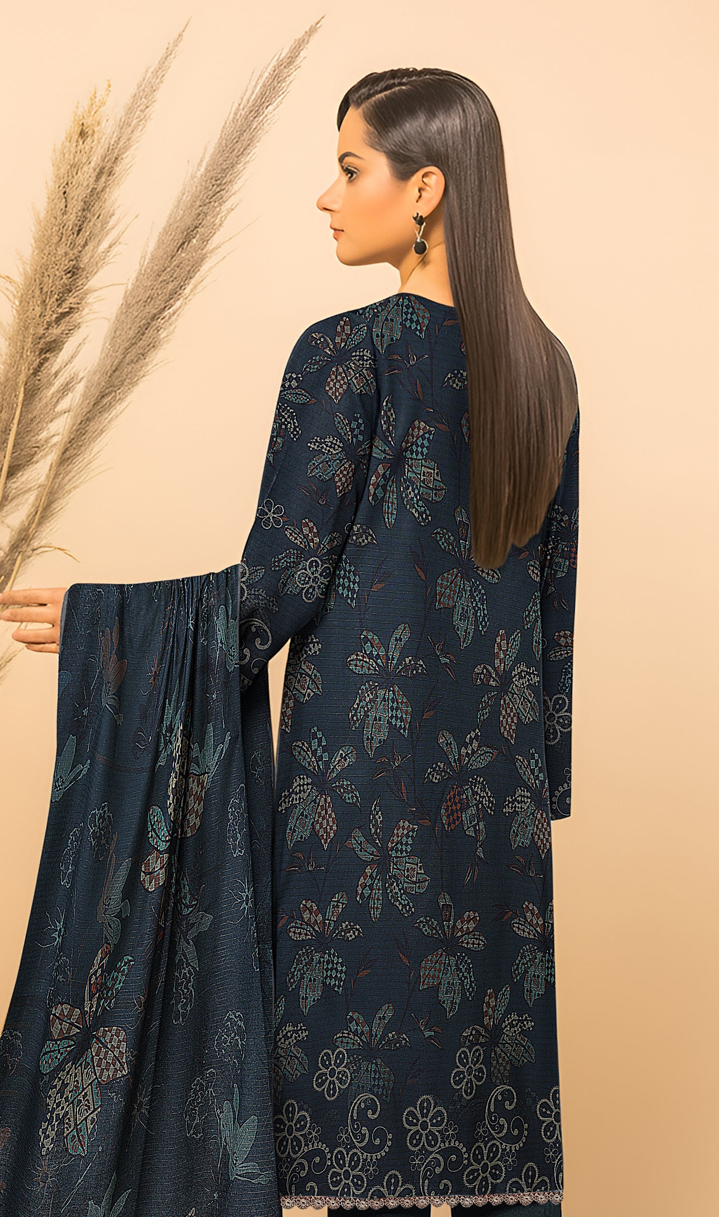 Dhanak Bana Dora 3 Piece Executive Quality Digital Print with Heavy Embriodery