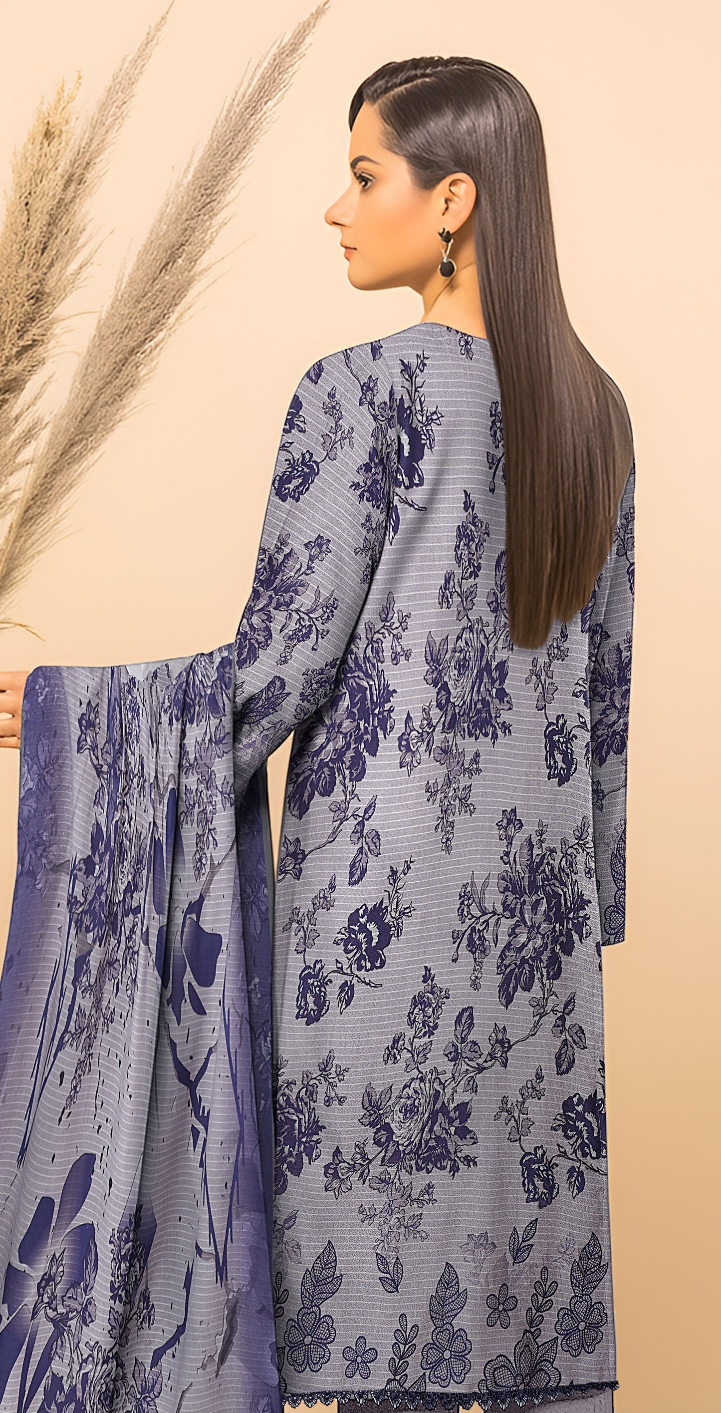 Dhanak Bana Dora 3 Piece Executive Quality Digital Print with Heavy Embriodery