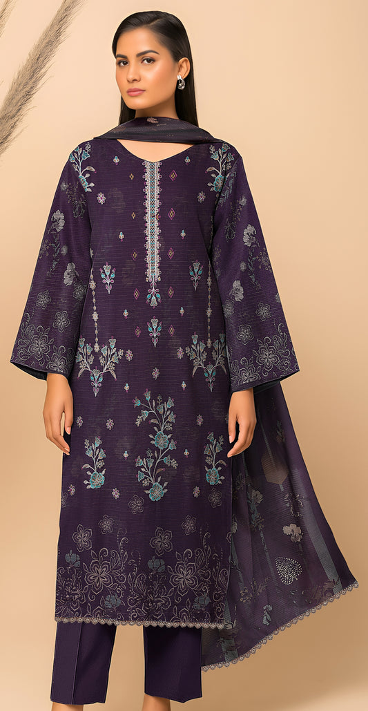 Dhanak Bana Dora 3 Piece Executive Quality Digital Print with Heavy Embriodery