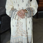 Brosha Lawn with Plain Trouser and Fancy Organza Dupatta