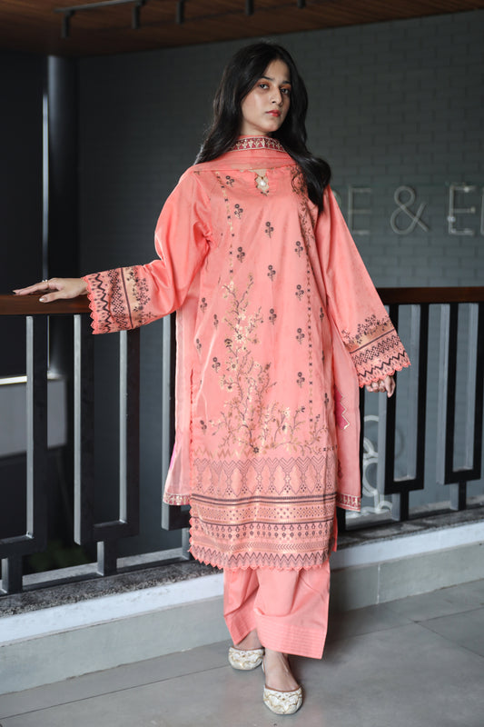 Brosha Lawn with Fancy Organza Dupatta