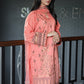 Brosha Lawn with Plain Trouser and Fancy Organza Dupatta