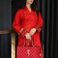 Brosha Lawn with Plain Trouser and Fancy Organza Dupatta
