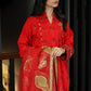 Brosha Lawn with Plain Trouser and Fancy Organza Dupatta