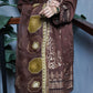 Brosha Lawn with Plain Trouser and Fancy Organza Dupatta