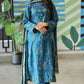 Fancy Lawn Brosha with Plain Trouser and Banarsi Lawn Dupatta