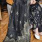 Fancy Lawn Brosha with Plain Trouser and Banarsi Lawn Dupatta