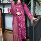 Fancy Lawn Brosha with Plain Trouser and Banarsi Lawn Dupatta