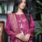 Fancy Lawn Brosha with Plain Trouser and Banarsi Lawn Dupatta