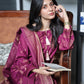 Fancy Lawn Brosha with Plain Trouser and Banarsi Lawn Dupatta