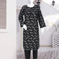 AlKaram Dhanak 2 Piece Beautiful Leaf Pattern With Plain Trouser