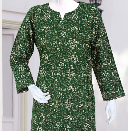 AlKaram Dhanak 2 Piece Beautiful Leaf Pattern With Plain Trouser