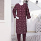 AlKaram Dhanak 2 Piece Beautiful Leaf Pattern With Plain Trouser