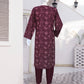 AlKaram Dhanak 2 Piece Beautiful Leaf Pattern With Plain Trouser