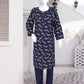 AlKaram Dhanak 2 Piece Beautiful Leaf Pattern With Plain Trouser