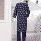 AlKaram Dhanak 2 Piece Beautiful Leaf Pattern With Plain Trouser