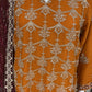 Breeze Exclusive Embriodery Shirt with Raw Silk Trouser and Embriodery Contrast Dupatta