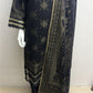 Jacuard Brosha Khaddar 3 Piece with Plain Trouser and Heavy Jacuard Brosha Khaddar Shawl