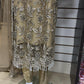 Luxury Party Wear - Handmade Cutdana Embroided Net with Plain Trouser and Embroided Cutdana Dupatta