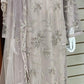 Luxury Party Wear - Handmade Cutdana Embroided Net with Plain Trouser and Embroided Cutdana Dupatta