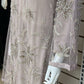 Luxury Party Wear - Handmade Cutdana Embroided Net with Plain Trouser and Embroided Cutdana Dupatta