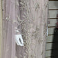 Luxury Party Wear - Handmade Cutdana Embroided Net with Plain Trouser and Embroided Cutdana Dupatta