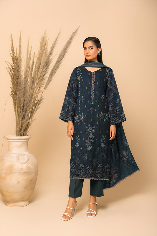 Dhanak Bana Dora 3 Piece Executive Quality Digital Print with Heavy Embriodery