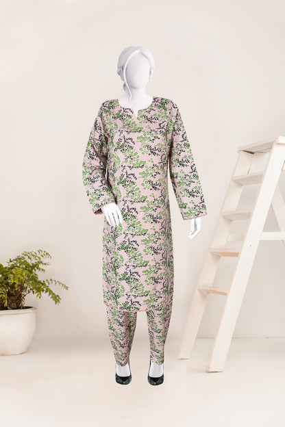 Khaddar 2 Piece Printed All Over Matching Separate