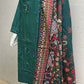 Khaddar 3 Piece Breeze Style with Plain Trouser and Printed Khaddar Dupatta