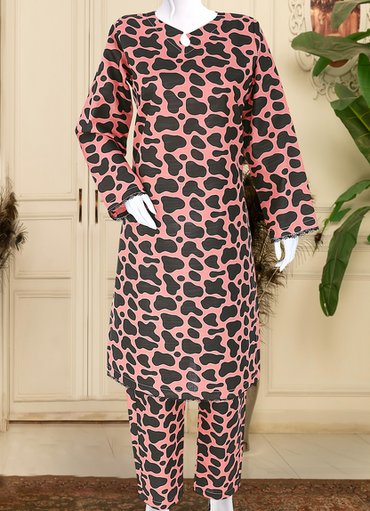 Khaddar 2 Piece Printed All Over Matching Separate