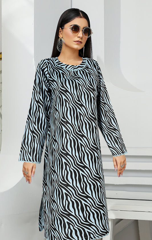 Khaddar 2 Piece Printed All Over Matching Separate