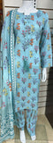 Linen Viscose 3 Piece with Matching Trouser and Printed Dupatta