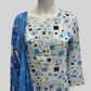 Linen Viscose 3 Piece with Matching Trouser and Printed Dupatta