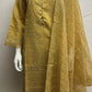 Net 3 Piece with Plain Trouser and Heavy Embriodery Net Dupatta