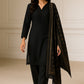 Premium Cotton 3 Piece with Plain Trouser and Printed Tarkashi Dupatta