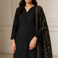 Premium Cotton 3 Piece with Plain Trouser and Printed Tarkashi Dupatta