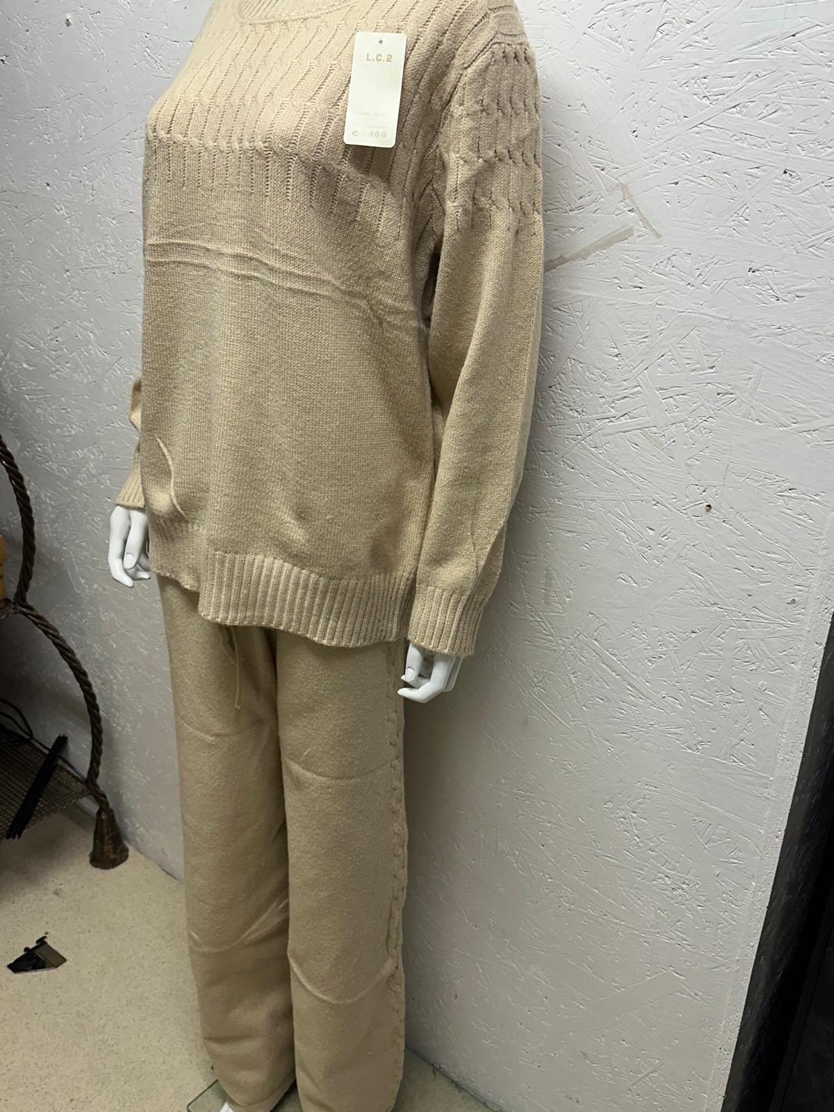 One Size Casual Wear Matching Winter Co-Ord Set